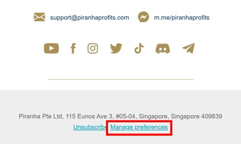 Manage Preferences PP